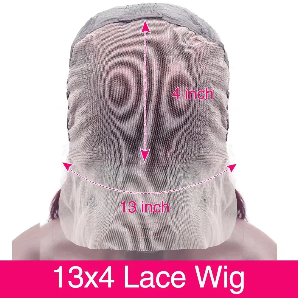 13x6 HD Lace Frontal 220 Density 99J Burgundy Body Wave Human Hair Wig 13x4 Lace Front Brazilian PrePlucked Wigs For Black Women