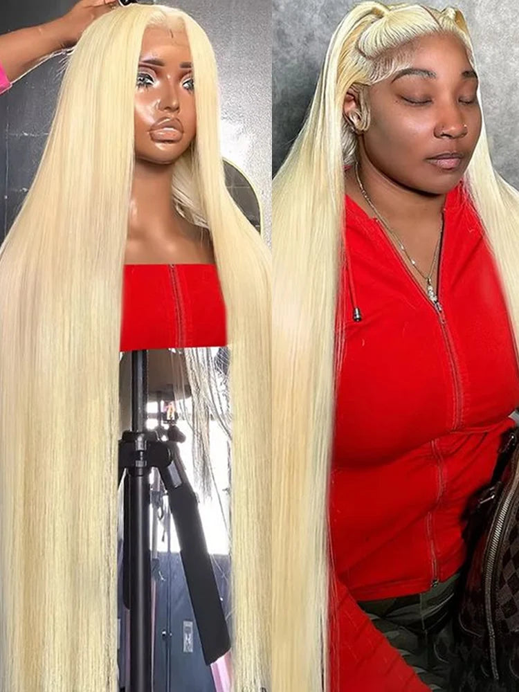 613 Human Hair Wig Vietnamese Raw Straight Hd Lace Frontal Wigs 13x4 13x6 360 Blonde Lace Front Human Hair Wig 180% 210% Density